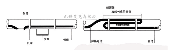 防爆电伴热带安装图