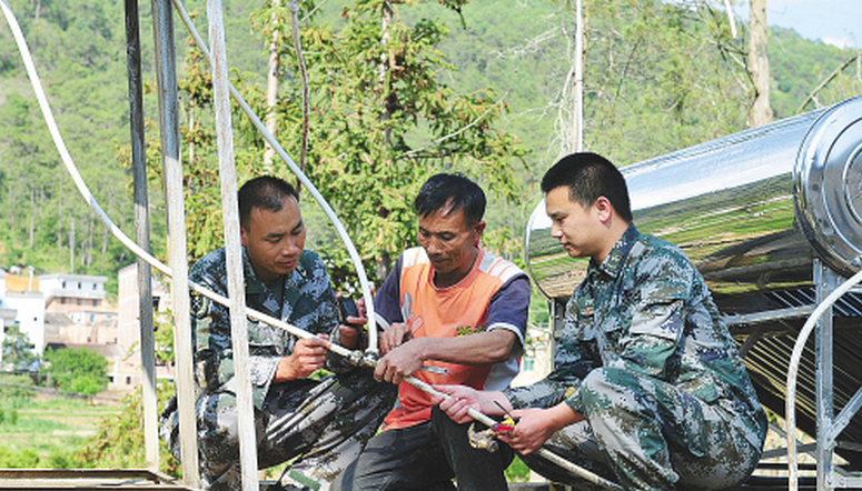 太阳能电伴热带保障边疆士兵生活用水